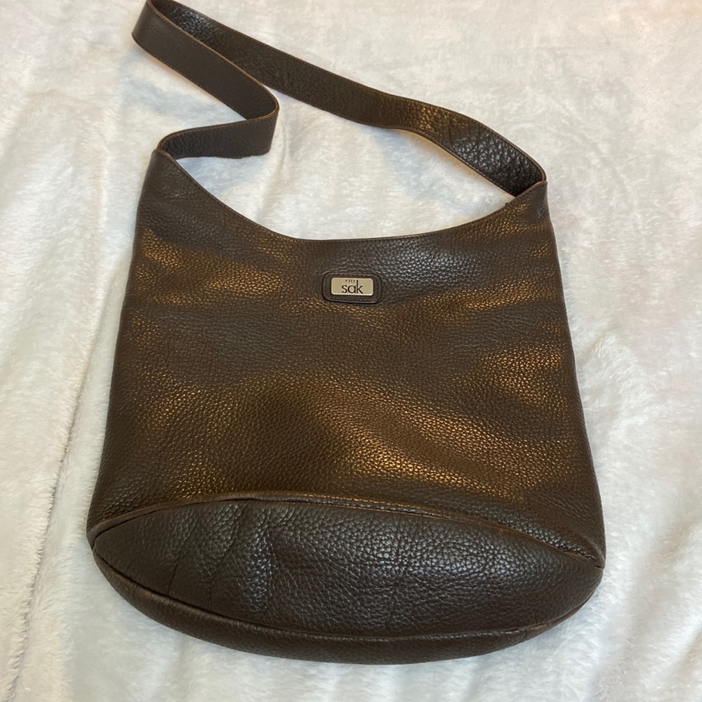 Classy SAK shoulder bag in rich chocolate color. EXCELLENT CONDITION! :)